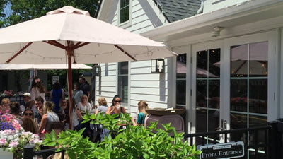 A Summer afternoon o the patio of The Cake Bake Shop