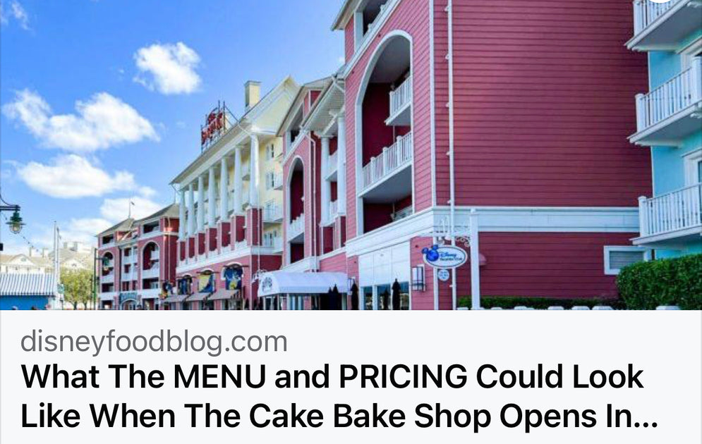 What The Menu And Pricing Could Look Like When The Cake Bake Shop Open