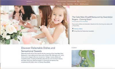 The Cake Bake Shop® Restaurant by Gwendolyn Rogers - Coming Soon to Walt Disney World®!