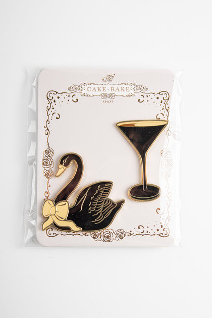 赫音 THE BLACK SWAN 帯付き Black Swan Pin Set – The Cake Bake Shop®