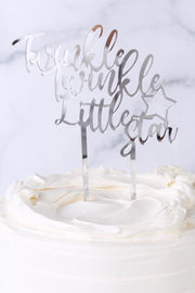 Twinkle Twinkle Little Star Acrylic Cake Topper