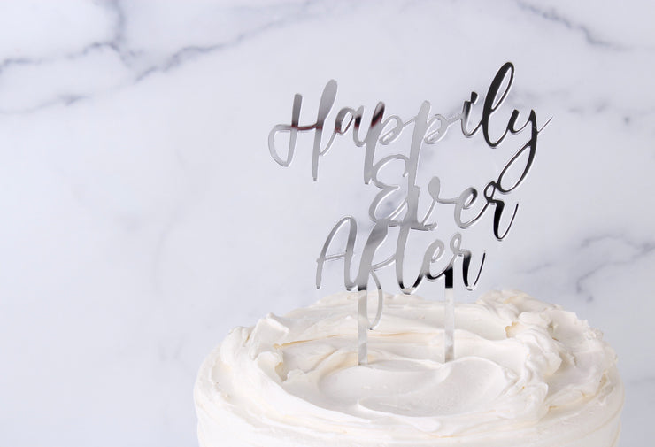 Happily Ever After Acrylic Cake Topper