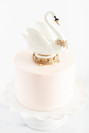 Elegant Swan Cake Topper