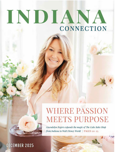 Gwendolyn Rogers Cake Bake Shop Featured On The Cover Of Indiana Connection December Issue 2025