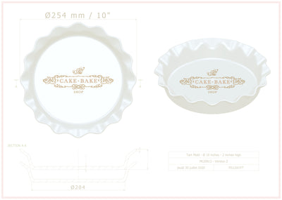 Pillivuyt In France Make Custom Porcelain Pie Dishes For The Cake Bake Shop