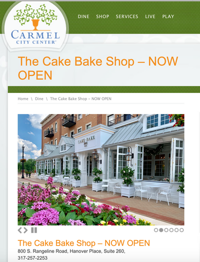 Carmel City Center Magazine Features Cake Bake Shop
