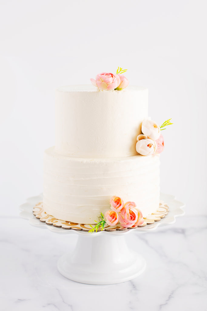 Premium Photo | Wedding cake with flowers for a wedding banquet delicious  reception copy space celebration party concept trendy cake