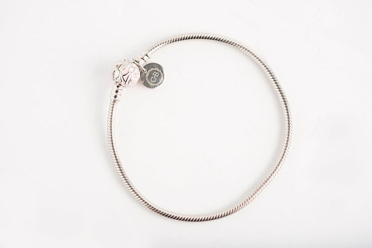 Cake Bake Charms™ Rose Clasp Silver Bracelet