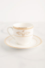 Cake Bake Shop Espresso Cup & Saucer Set