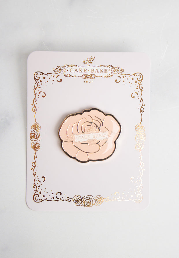 Cake BakeShop Pins-Cake Bake Rose Collectors Pin