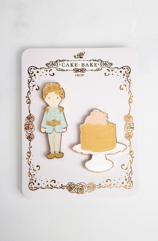 Cake Bake Shop Pins-Prince Earl & His Earls Court Chocolate Cake Collectors Pin Set