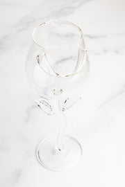 Transparent Rose Wine Glass