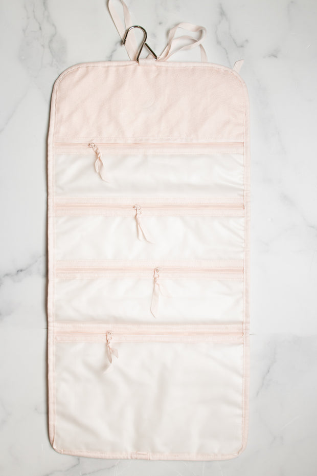 Soft Pink Travel Toiletry Bag