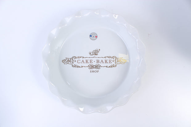 Cake Bake Shop's Custom Pillivuyt French Porcelain Pie Dish