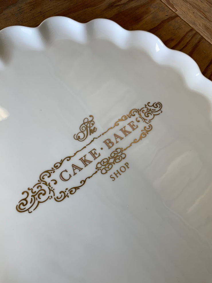 Cake Bake Shop's Custom Pillivuyt French Porcelain Cake Stand