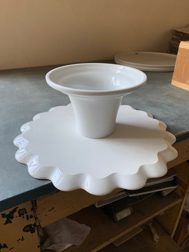 Cake Bake Shop's Custom Pillivuyt French Porcelain Cake Stand