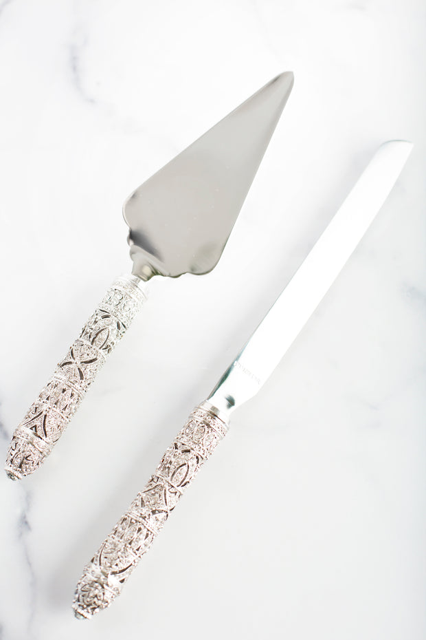 The Cake Bake Shop's Silver Wedding Serving Set
