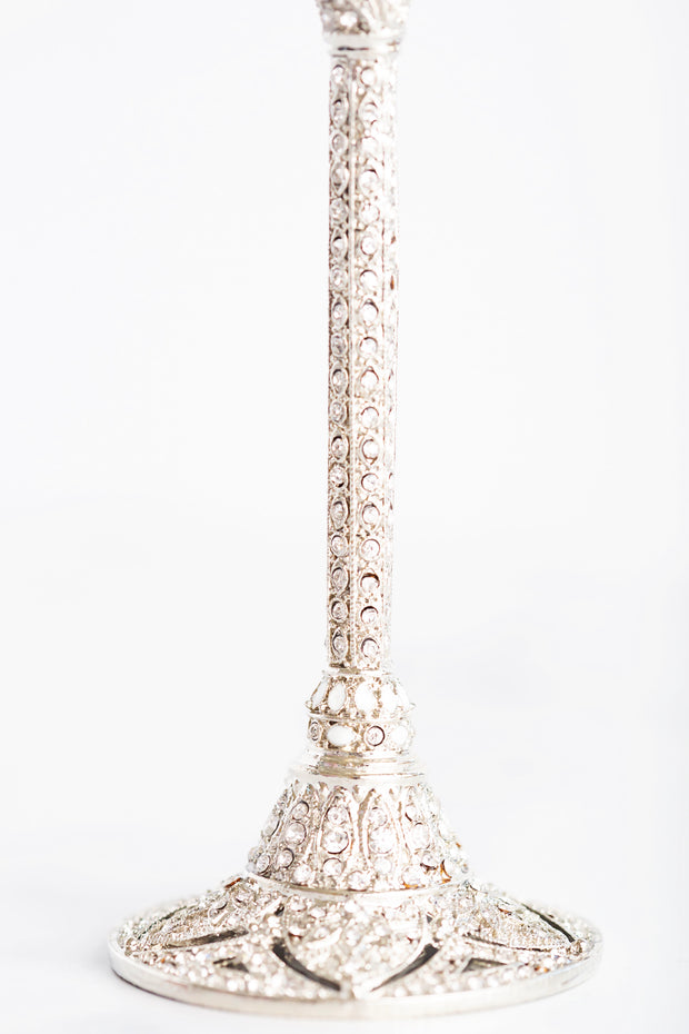 The Cake Bake Shop's Silver Wedding Champagne Flute Set