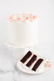 Peppermint Candy Cane Chocolate Cake