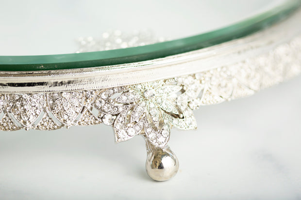 The Cake Bake Shop's Silver Wedding Cake Plateau
