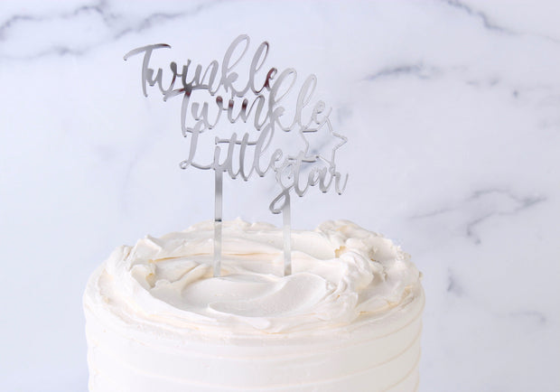 Twinkle Twinkle Little Star Acrylic Cake Topper