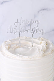 Happy Anniversary Acrylic Cake Topper