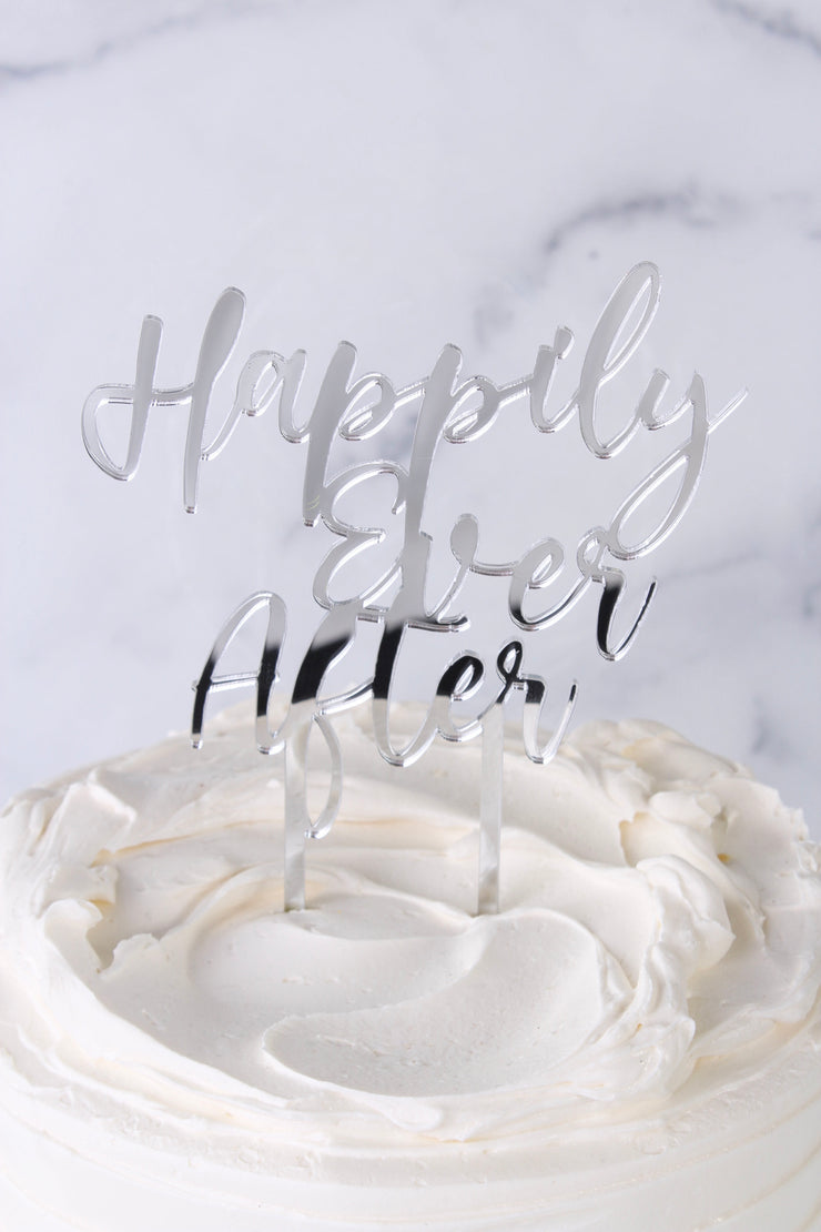 Happily Ever After Acrylic Cake Topper