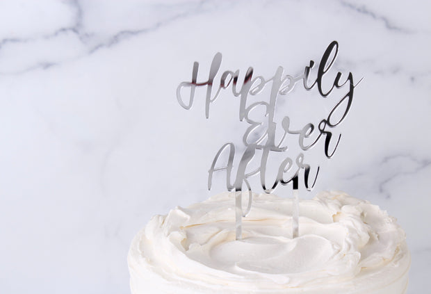 Happily Ever After Acrylic Cake Topper