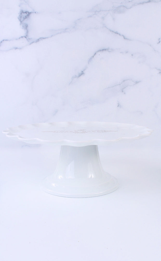 Cake Bake Shop's Custom Pillivuyt French Porcelain Cake Stand