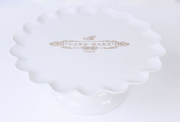 Cake Bake Shop's Custom Pillivuyt French Porcelain Cake Stand