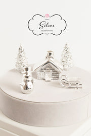 Silver Celebration Candle Holders Christmas Collection