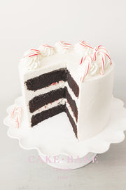 Peppermint Candy Cane Chocolate Cake