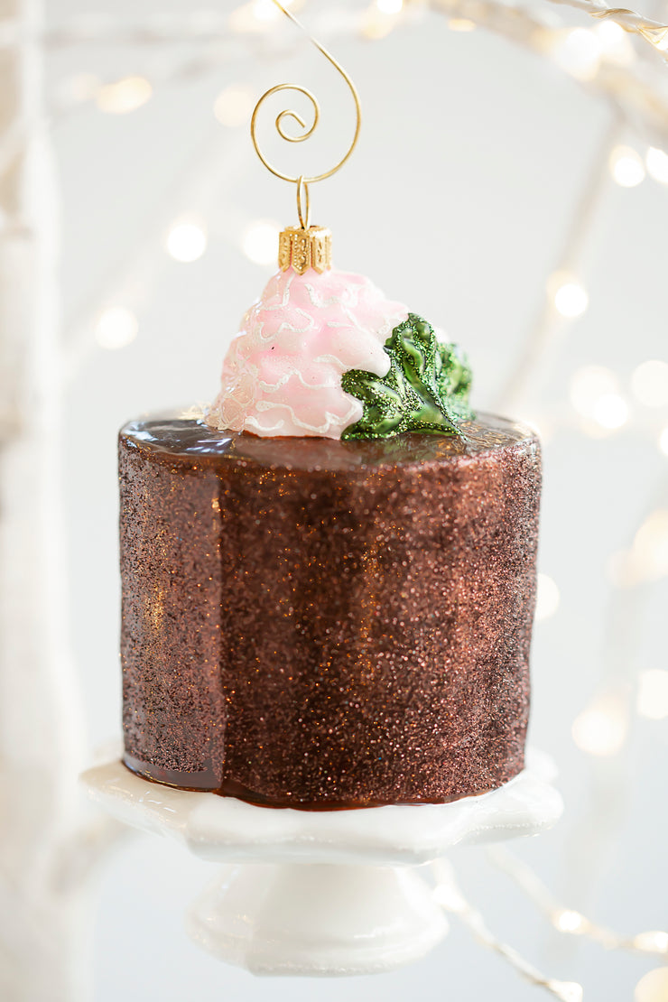 Gwendolyn's Famous Earl's Court Chocolate Cake Holiday Ornament