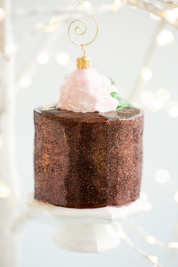 Gwendolyn's Famous Earl's Court Chocolate Cake Holiday Ornament