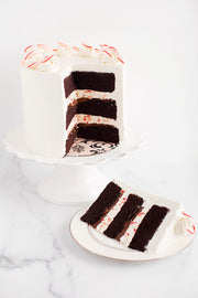 Peppermint Candy Cane Chocolate Cake