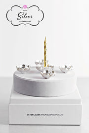 Silver Celebration Candle Holders Buttercup Collection