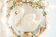 Cake Bake Shop Swan in Wreath Ornament