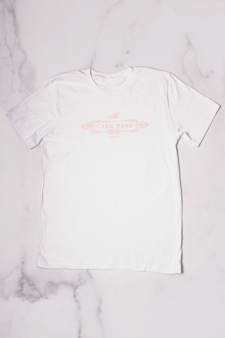 Cake Bake Shop Logo T-shirt White (2T - XXL)
